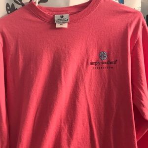 Pink Long sleeve SIMPLY SOUTHERN shirt